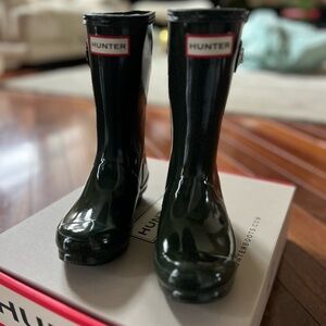 Hunter Dark Green Waterproof Boots